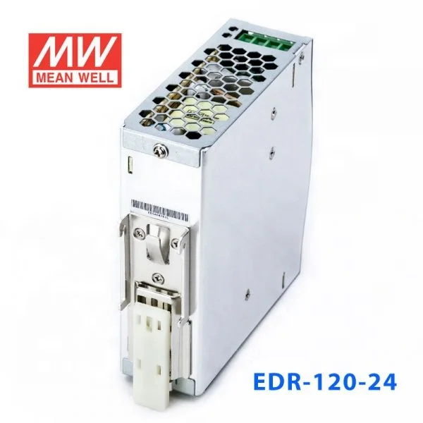 EDR-120 series 120W 12V 24V 48V AC-DC SMPS DIN Rail SMPS low cost  MEAN WELL Switching Power Supply