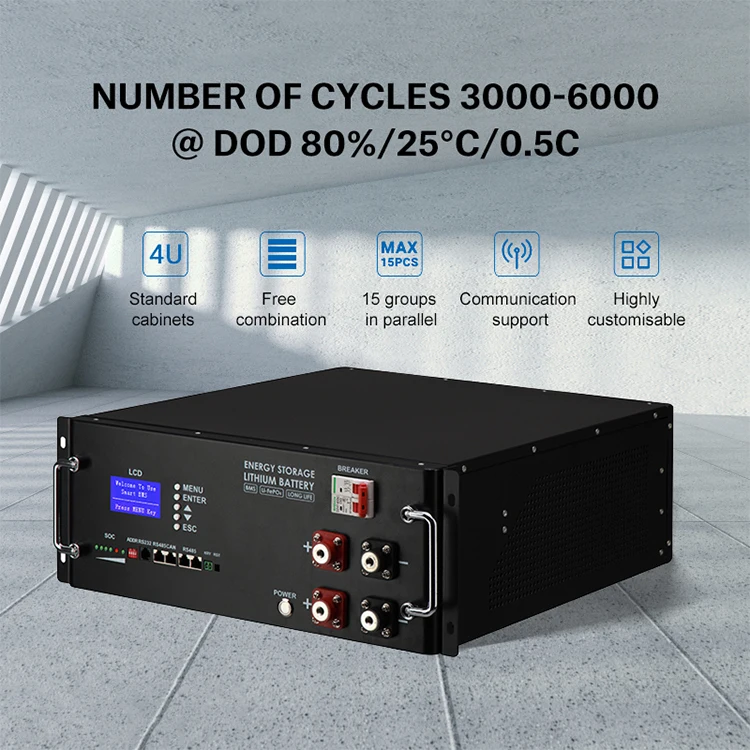 48V 51.2V Stackable Lithium Iron Storage Battery Easy Install Save Space and High Cost Effective Option