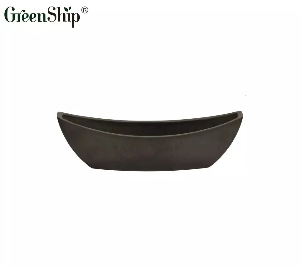 Переработанный УФ-устойчивый цветочный горшок Greenship маленький пластиковый античный декоративный для