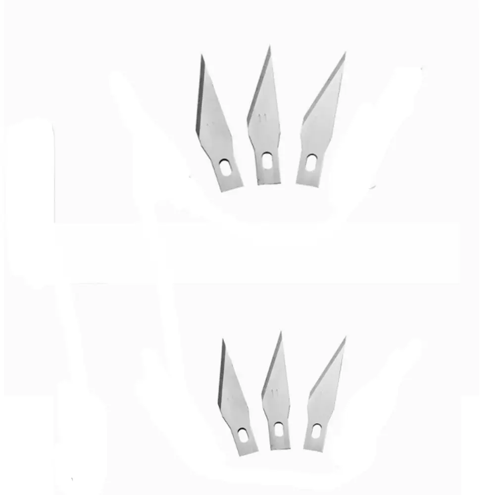 11 Blades Craft Artwork Cutting Knife DIY Carving Knife Stencil Scoring Hobby Chiseling Model Repairing Sculpture Scalpel Knife