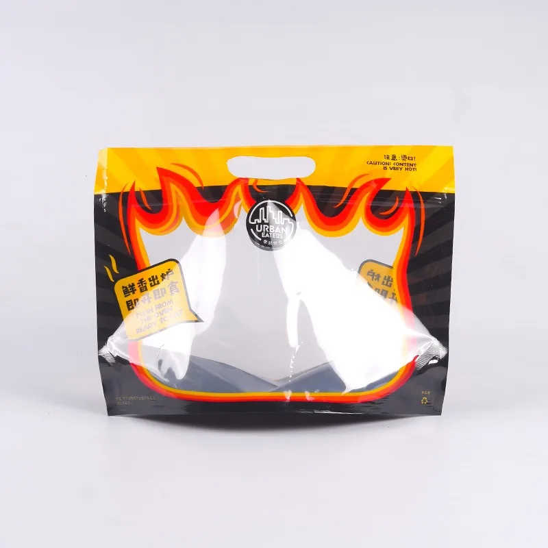 Whole Frozen PE Chicken Packaging Stand Up Ziplock Pouch For Hot Chicken Packaging Bag