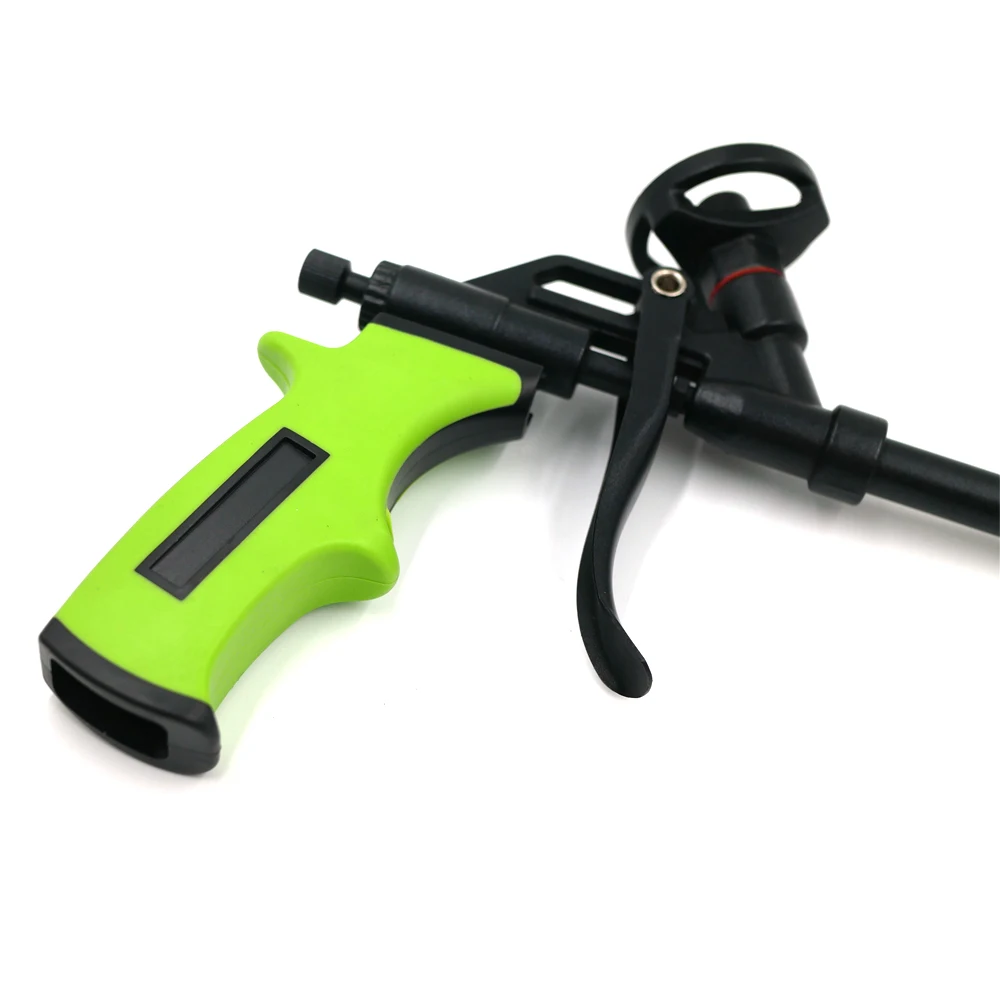 Green Manual Foam Caulking Gun Expanding Dispensing PU Foam Spray Gun Application Applicator