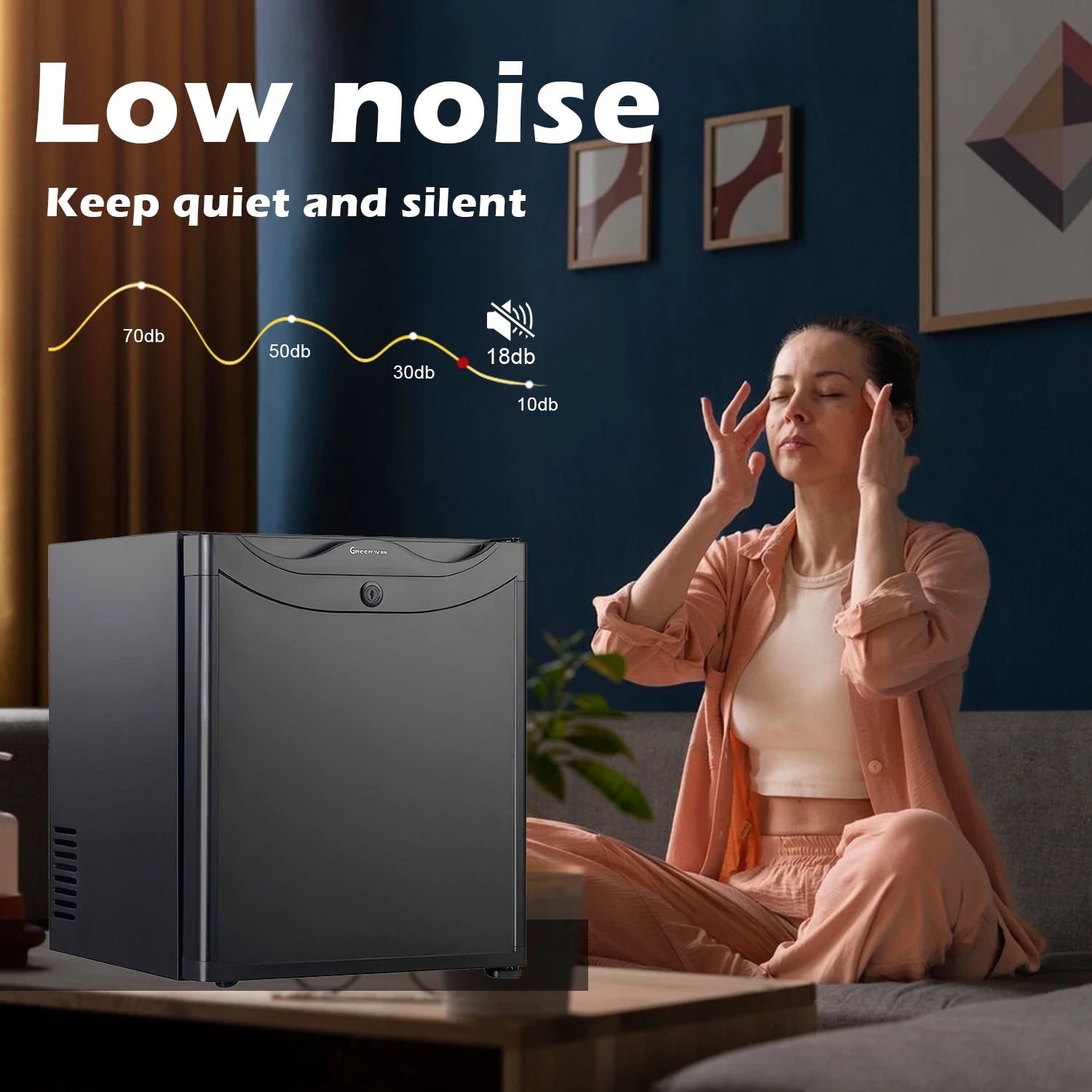 2024 new 25L refrigerator, portable household refrigerator, compact mini bar refrigerator