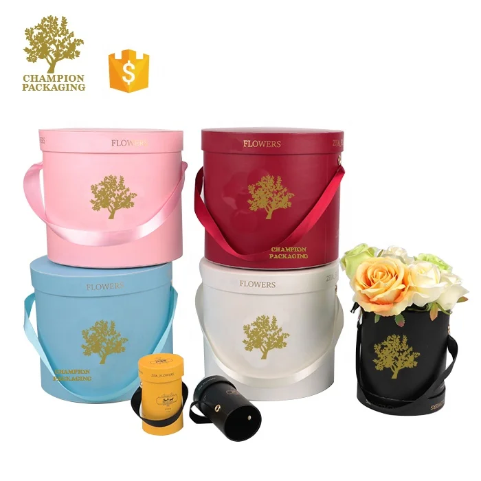 Factory custom made high quality cardboard flower rose boxes