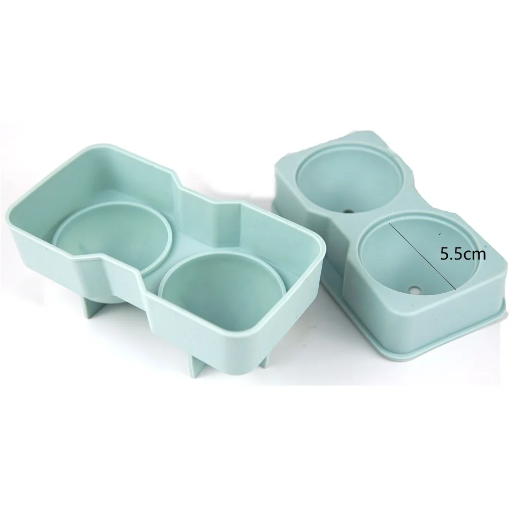 Silicone Ice Ball Maker with Lid Round Ice Cube Molds Reusable Ice Cube Trays for Whiskey