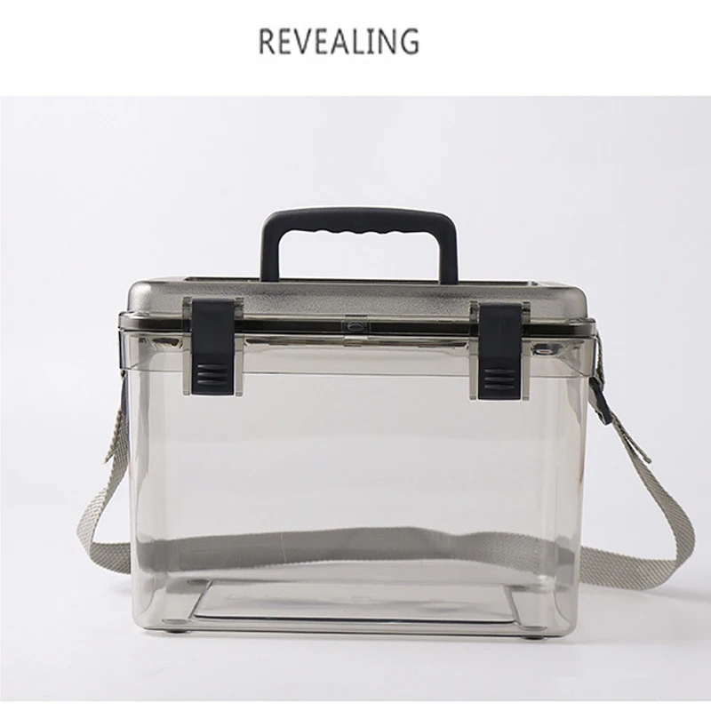 Portable plastic dry cabinet box for lens camera accessories and loading photographic accessories