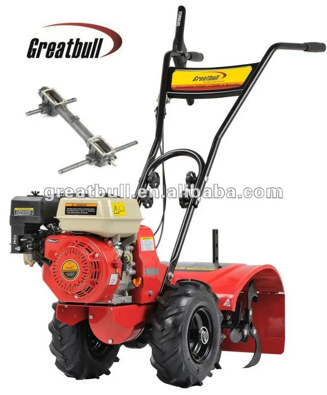 
Greatbull 6.5HP Gasoline Power Mini Land Tiller Cultivator with Bearing Drive Hand Garden Rotary Cultivator 