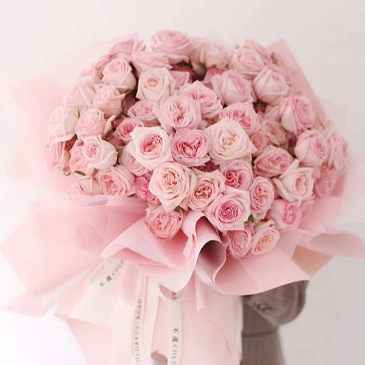 wholesale colorful korean100% waterproof matte bouquet flower wrapping paper