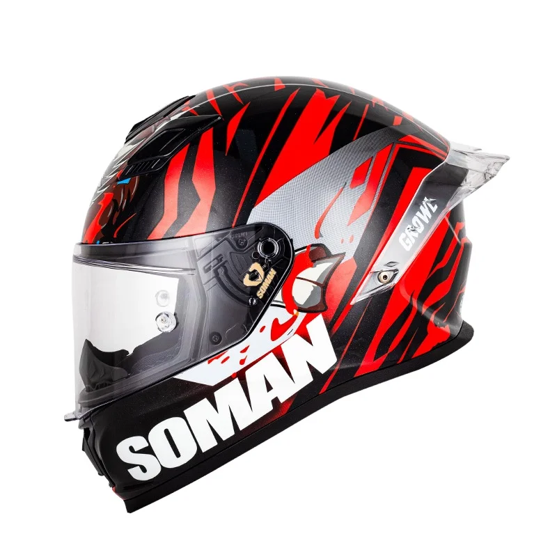 Tactical Gear Cycling Motorcycle Bike Accesorios Para Motos Full Face Helmet Intercom Motorcycles Accesories SOMAN Helmets