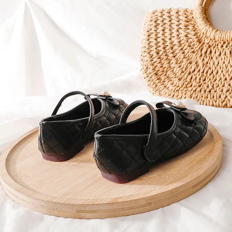 Lovely Princess Shoes For Children Girls Soft Soled Flats Shoes Fashion Casual Performance Girls Students Shoe Solid Color