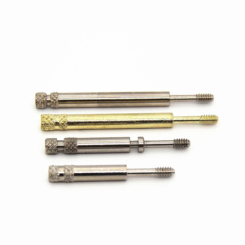 4-40#UNC D-SUB Brass knurled hand tighten thumb screw for computer