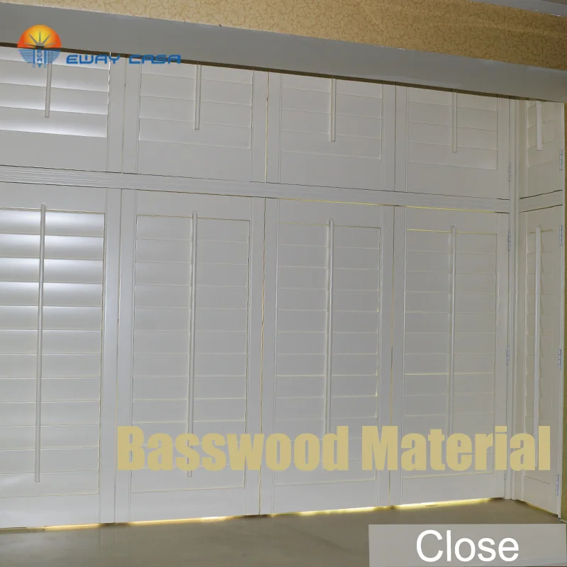 
Classical Wooden Plantation Shutter customized for living room bed room home and office Indoor Decoration WS_BW 