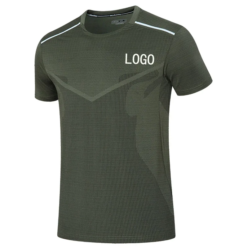 Oem Men Active Wear Gym Sports Running Tshirt Wholesale Athletic Clothes Manufacturer Small Orders Custom/