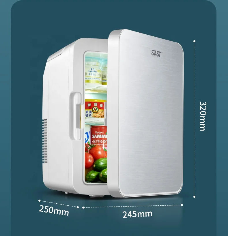 10L glass door panel DC12V AC110V230V Frozen 12v fridge car freezer portable camping cooler
