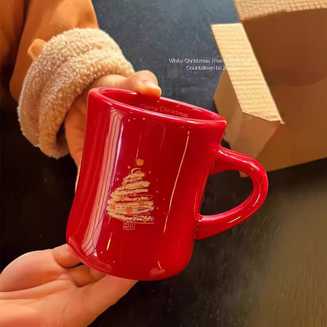 Simple Abstract Personality Retro Restaurant Cristal Cups Ceramic Cup Cheap in Bulk Ceramics Christmas Mug Customizable Logo