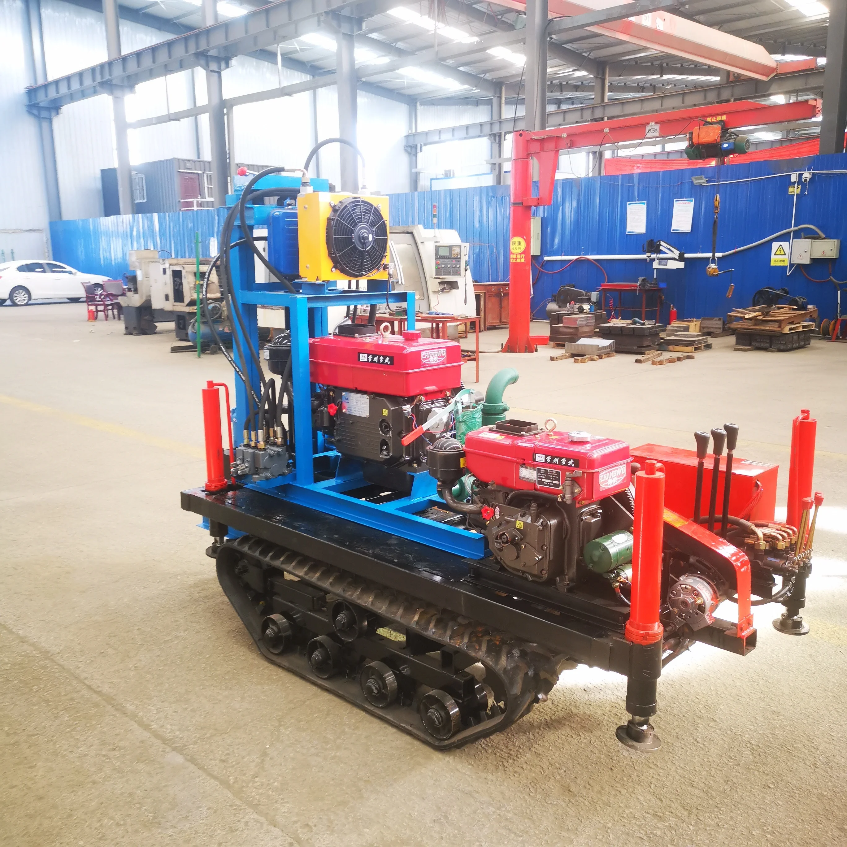 Hongrun drilling depth 100m mini atlas copco crawler chor drilling rig price for sale