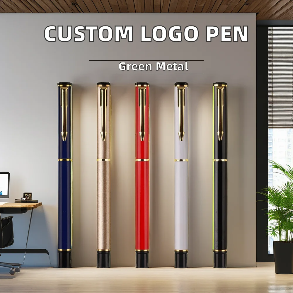 High-Grade Custom Metallic Signature Pen for Business Advertising & Gifts 0.7 mm Writing Width Personalized with Logo