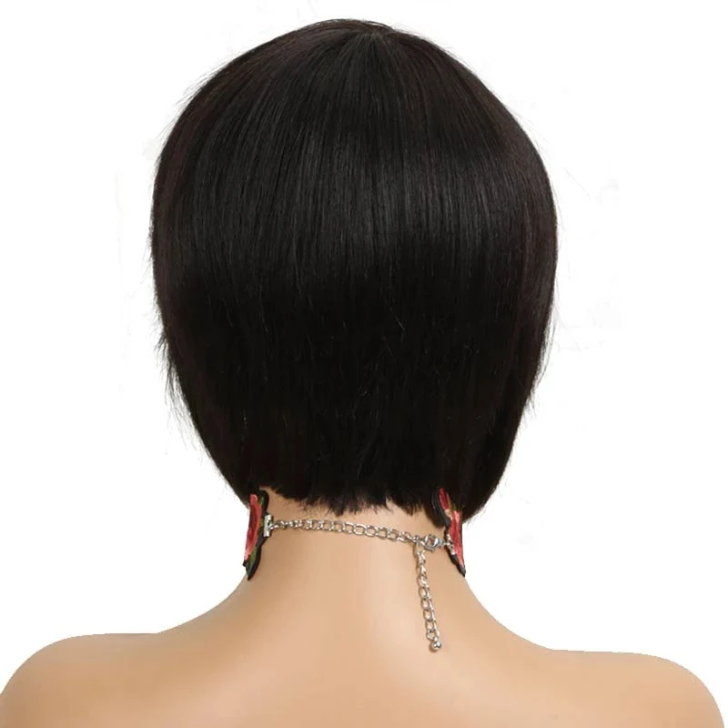 Joedir Straight Bob Short Wigs For Black Women Pixie Cut Wig Human Hair Best Hot Sell Brazilian Remy Hair Wig