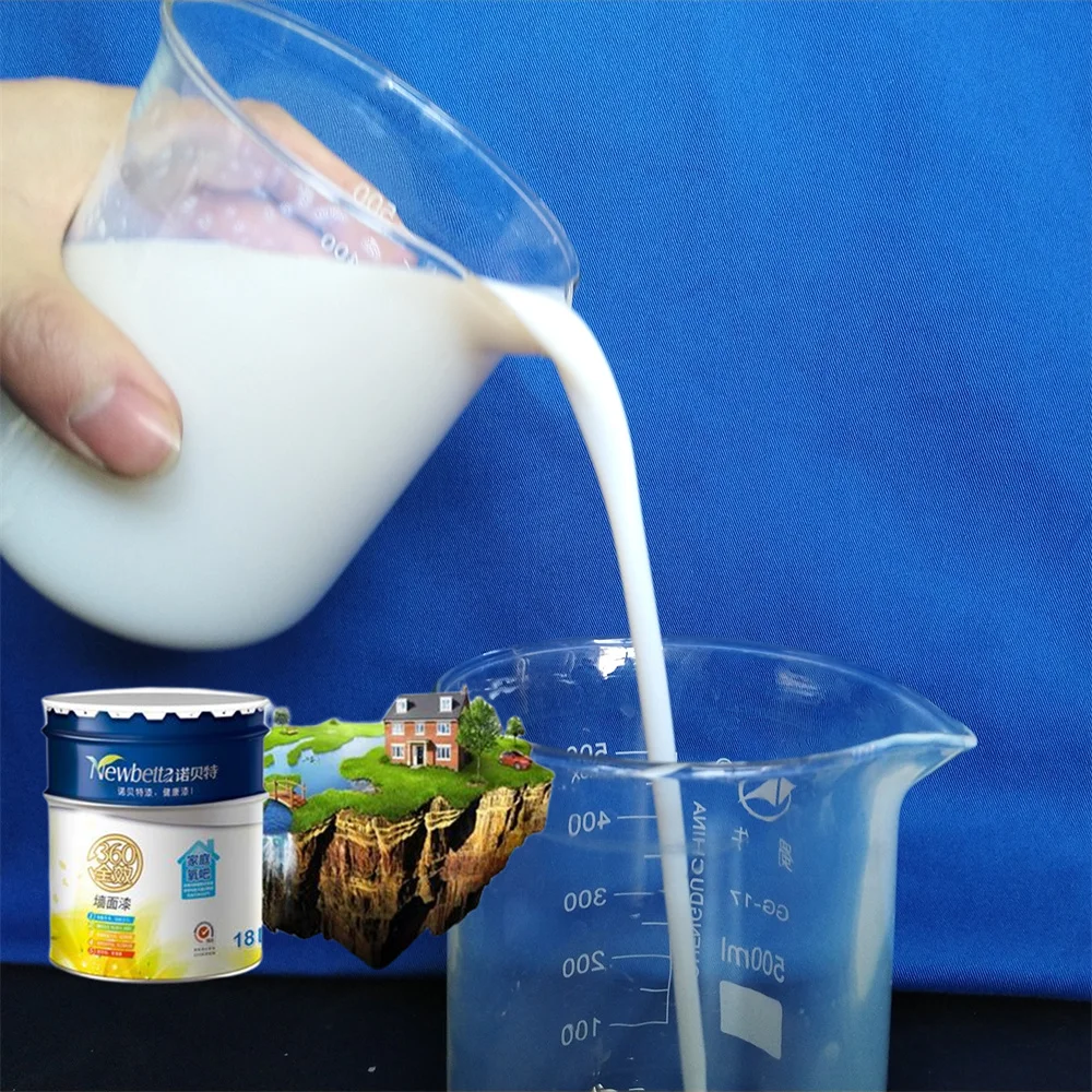 Styrene acrylic polymer binder for exterior wall paint