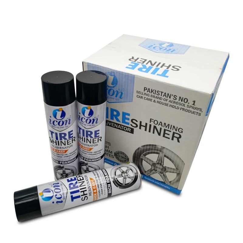 Manufacturer Oem 600Ml Car Care Product Tire Cleaner Spray Tiers Shiner Spray Rich Foaming For Tire