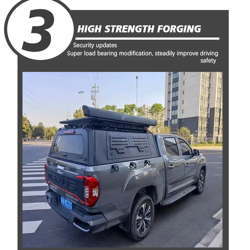 4x4 Waterproof Aluminum Alloy Hardtop Pickup Truck Canopy Topper Tonneau Cover For Ford Ranger F150 Dodge Ram Isuzu Dmax