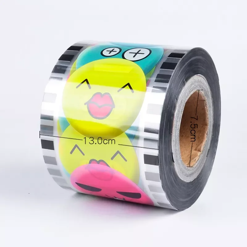 Factory Wholesale Plastic Roll Film Bubble Tea Cup Packaging Clear Flexible PP Plastic Fruit Juice Drinks Sealing Film