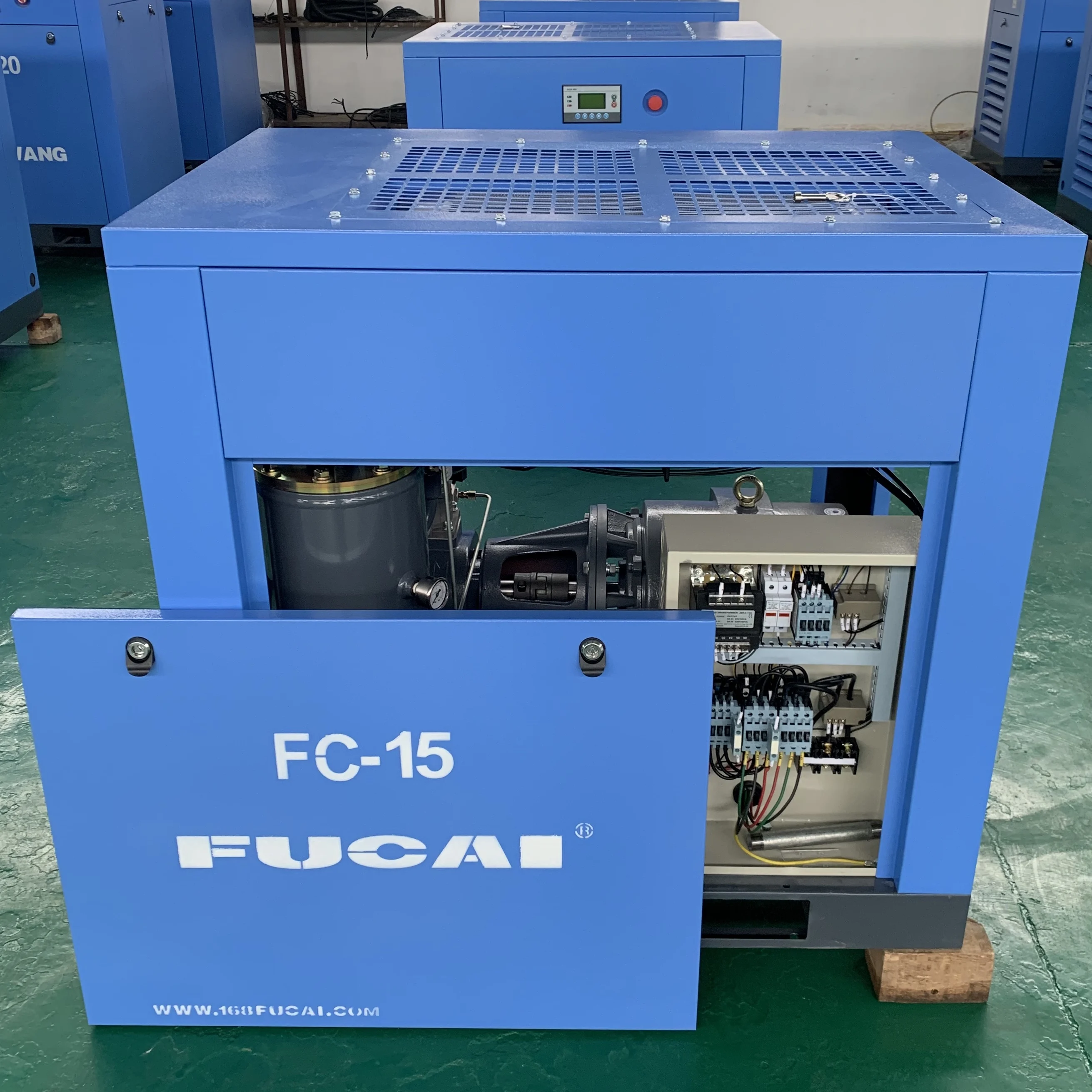FUCAI Chinese permanent magnet  supplier 11kw 15hp 8 bar pressure air compresor