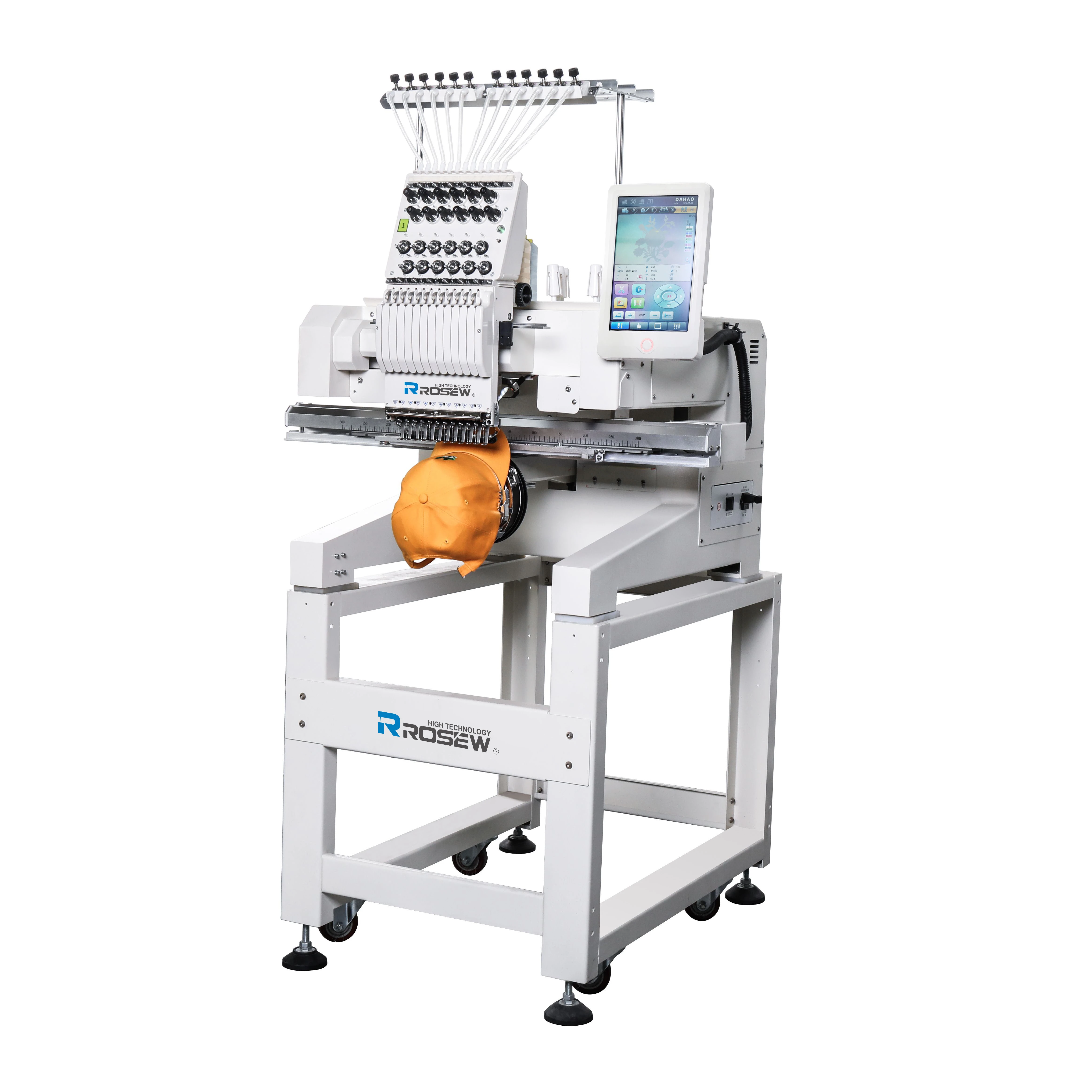ROSEW GC-A1201 wholesale single head commercial home embroidery machine flat hat embroidery computerized machine