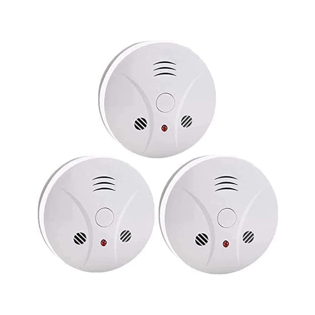 Smoke Detector Battery Operated with Photoelectric Sensor and Silence Button