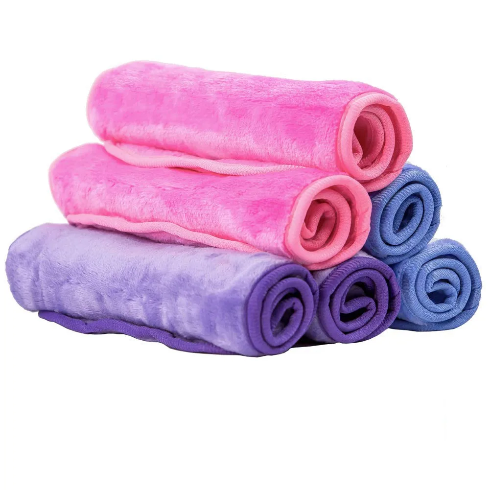 Soft Reusable Microfiber Makeup Remover Removing Removal Towels Water Face Clean Cloths Mitt