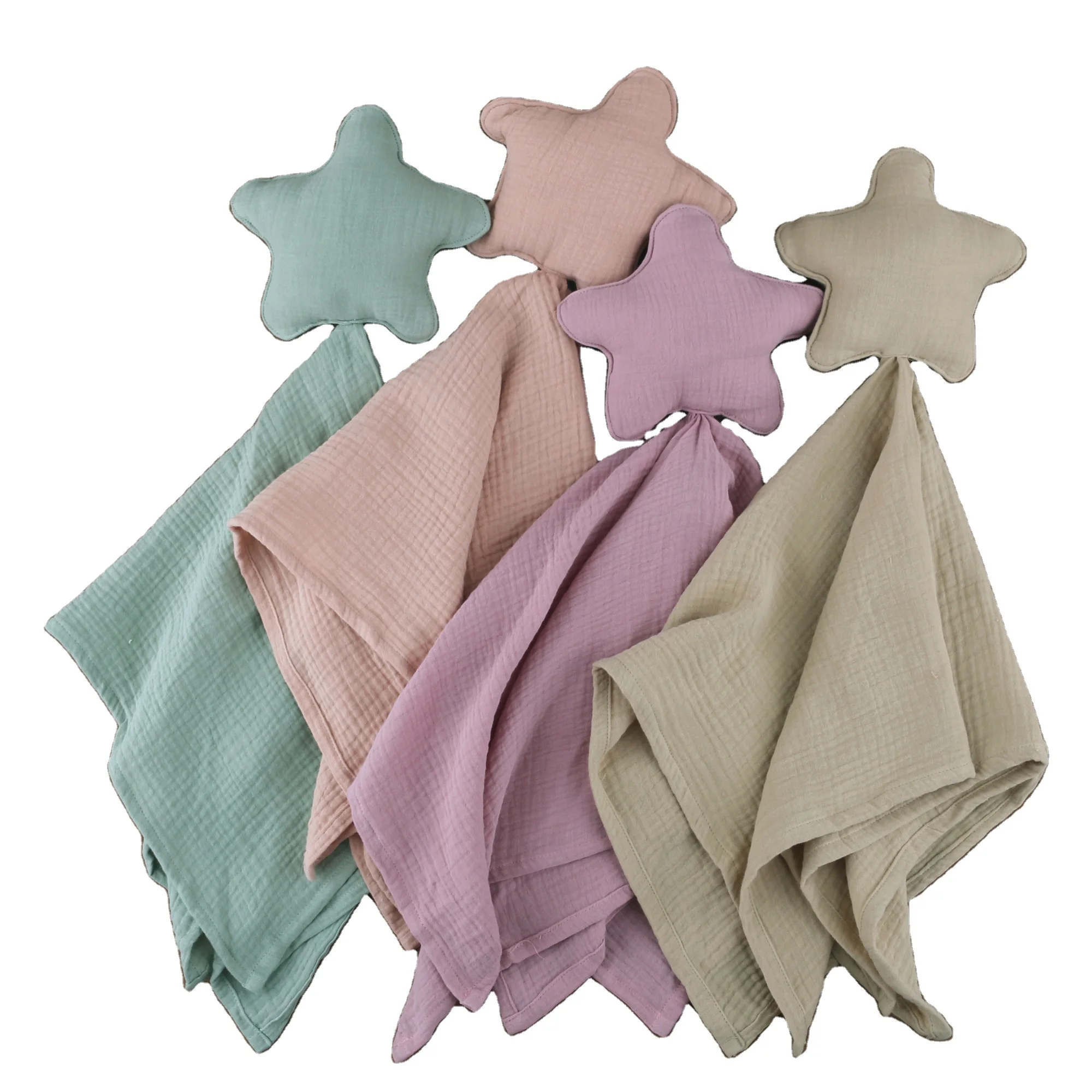 Lovely Babe Cotton Security Cuddle Blanket Baby Security moon and star  Blanket Baby Comforter blanket in many colors