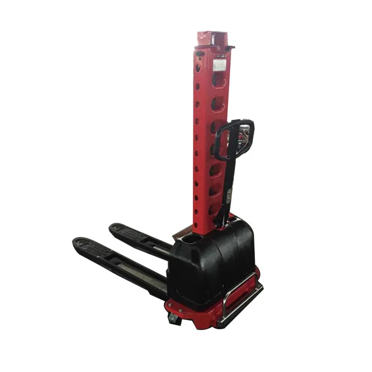 500kg Portable Auto Self Loading Forklift Electric Pallet Stacker Self Lift Stacker