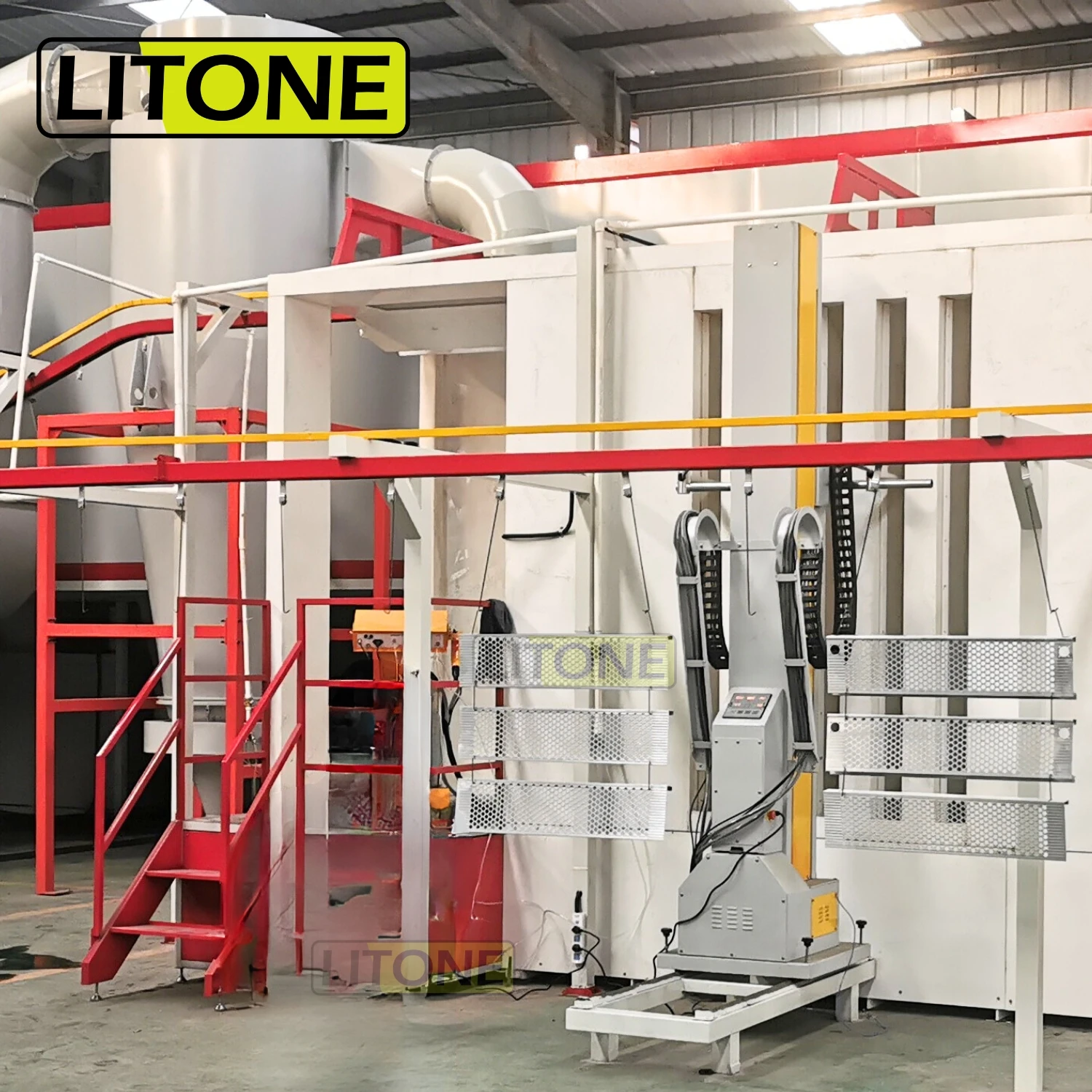 aluminum profile diy powder coating section Production line oven with automatic chemical dosing system