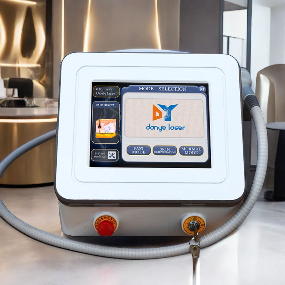 Professional aesthetic laser beauty machine diode 808nm portable laser hair removal equipment with CE