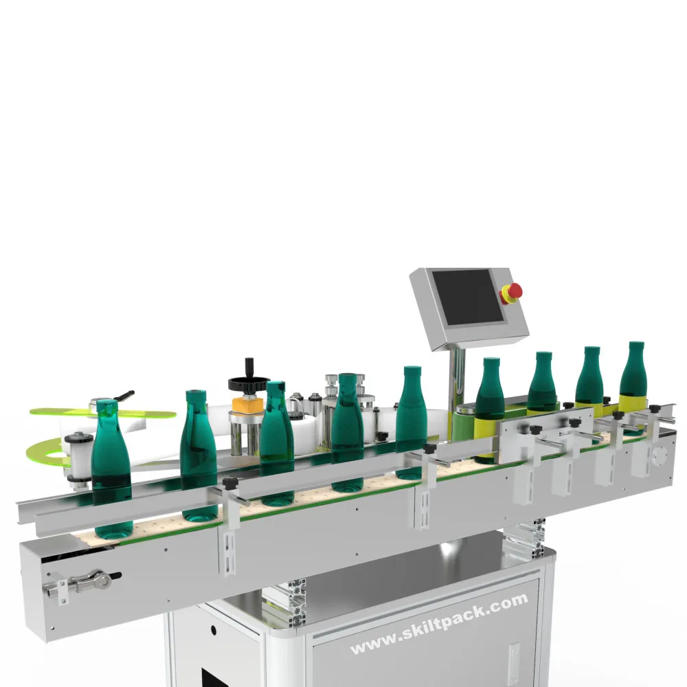 SKILT auto self adhesive sticker labeling machine for round bottle