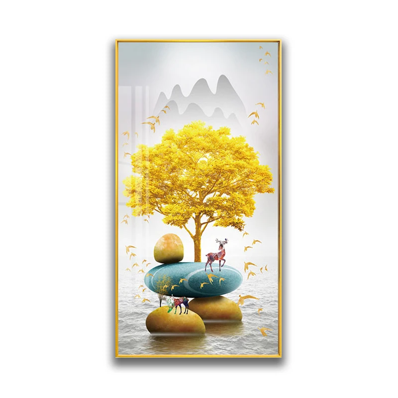 2022 Fashion home decoration Crystal Porcelain Painting Print from Photos on Canvas