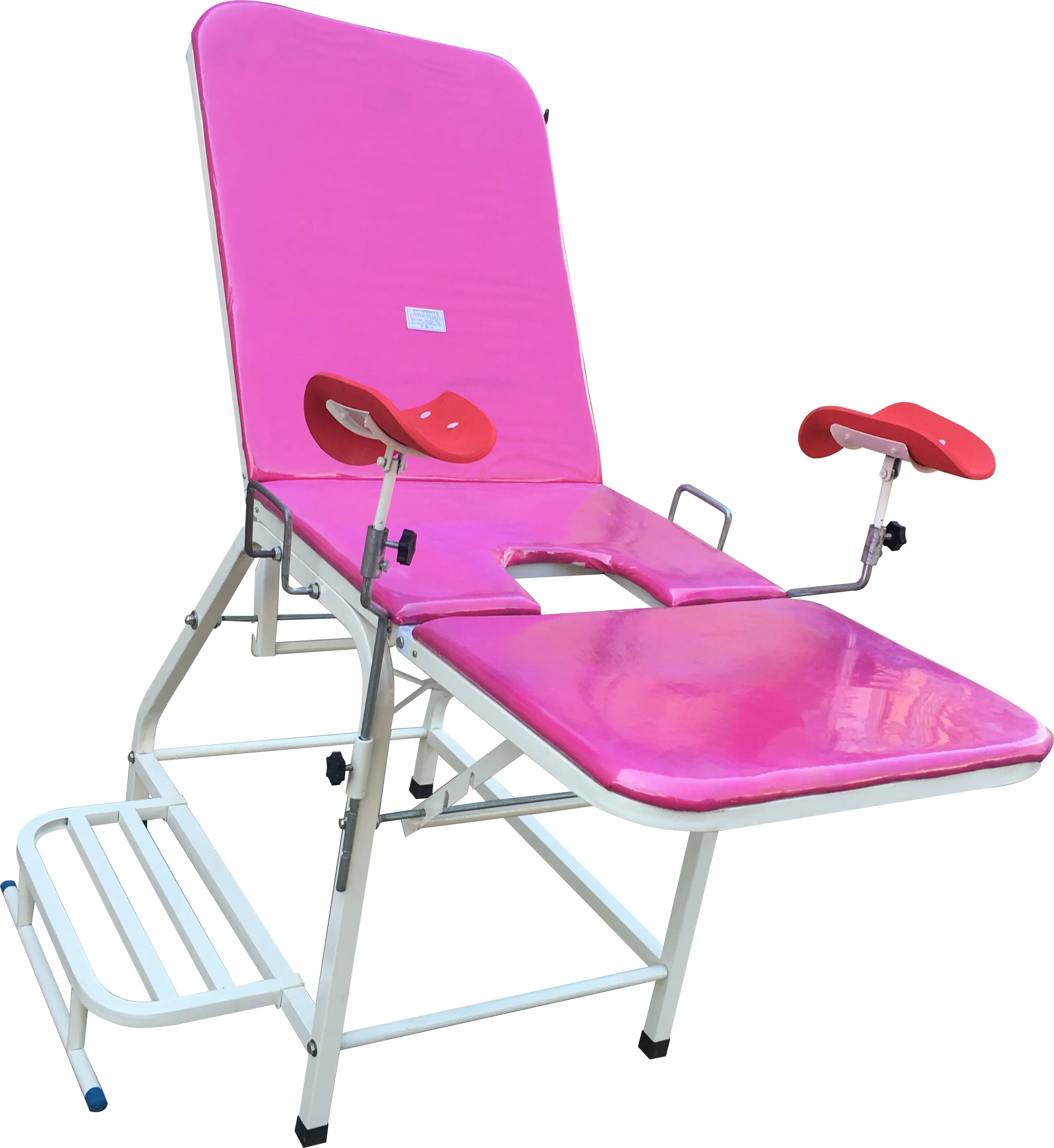 
simply equipped carbon steel sprayed gynecological examination bed 