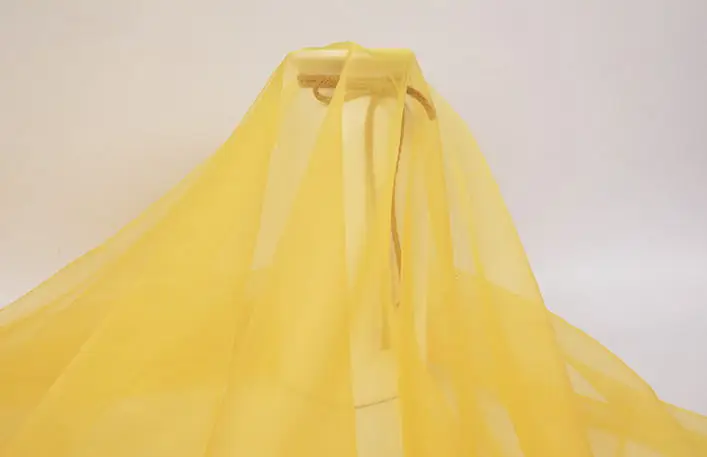 wholesale viscose/polyester fabric organza fabric dress in stock