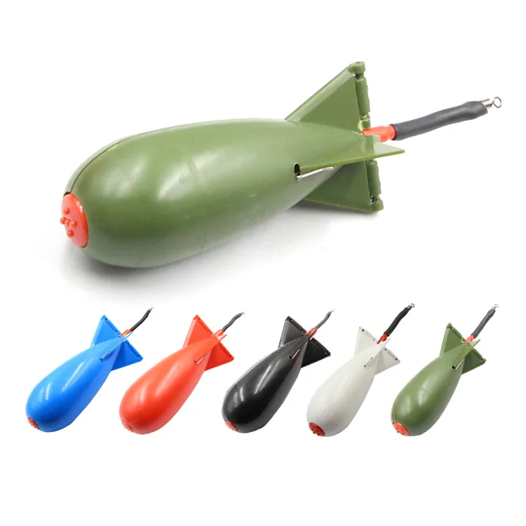 WEI Rocket Spod Bomb Feeder Float Fish Bait Feeder Tackle Nesting Device Mine Carp Fishing Thrower Fishing Products
