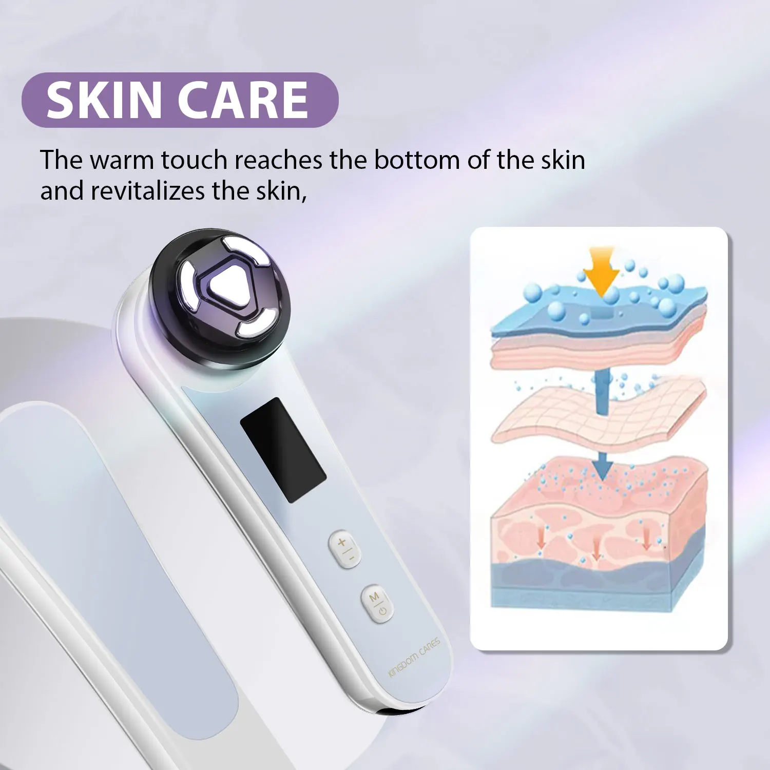 Red Light Facial Beauty Device Face Ems Rf Led Vibrating Anti Aging Cleaning Facial Massager Wrinkle Remover Neck Lift Device