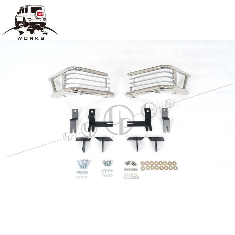 Nice Design G works  Rear  Protection Steel 1990~2018y  for W463 G63 G65 G500 with Stainless Steel Tail Light