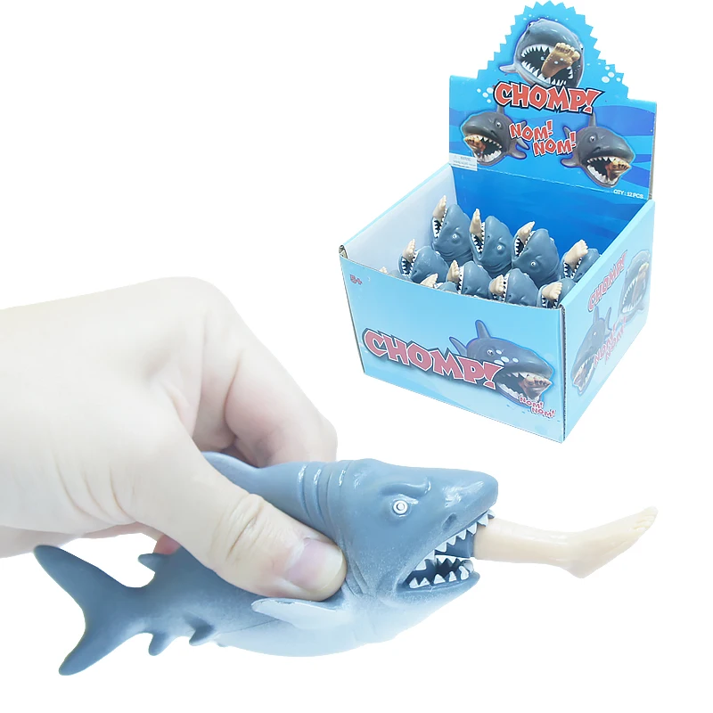 Biting Leg Shark Toy Adult Antistress Squeeze Fidget Toys Creative Stress Relief Spoof Trick Gift Gag Toys