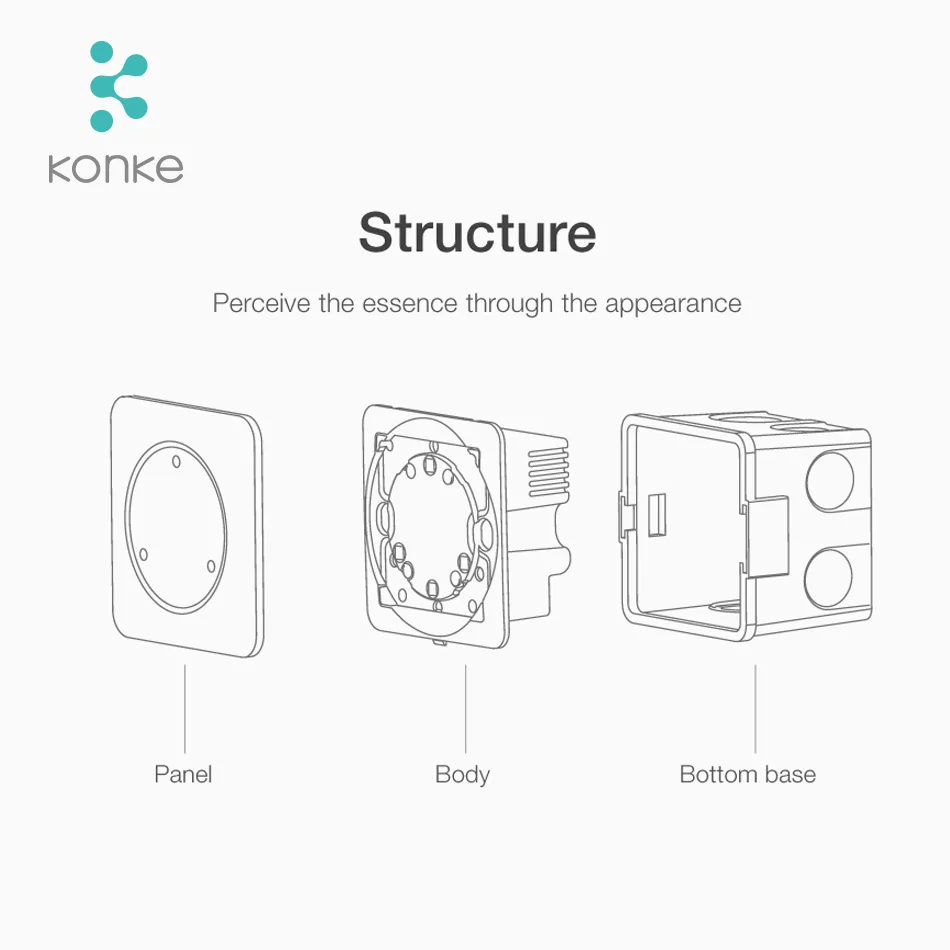 smart home zigbee dimmer switch led light switch wifi control 220V