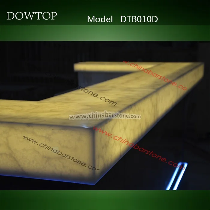 exclusive design translucent marble home bar counter for sale