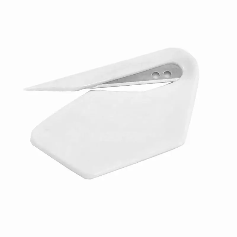 Рекламный Безопасный нож для открывания пластиковых писем с логотипом на заказ резки бумаги портативный оптовая продажа визитных