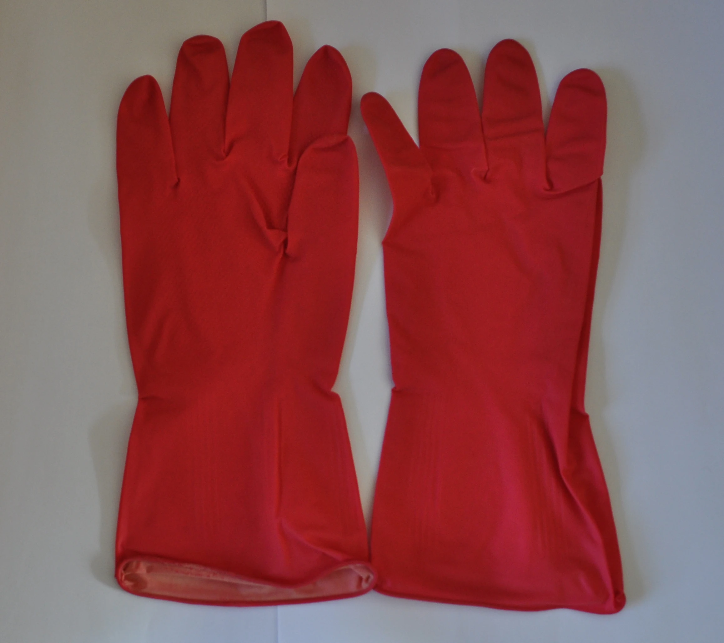 Лидер продаж бытовые латексные хлопковые кухонные перчатки с распылителем желтые резиновые