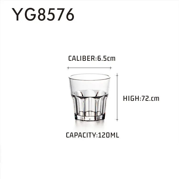 Michley 120ML Mini Water Cup Bar Clear Wine Beer Tumbler Shot Glass