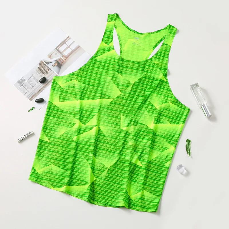 Customized Colorful Sleeveless Print Vest Men Bodybuilding Vest Workout Sports Fitness Training Vest