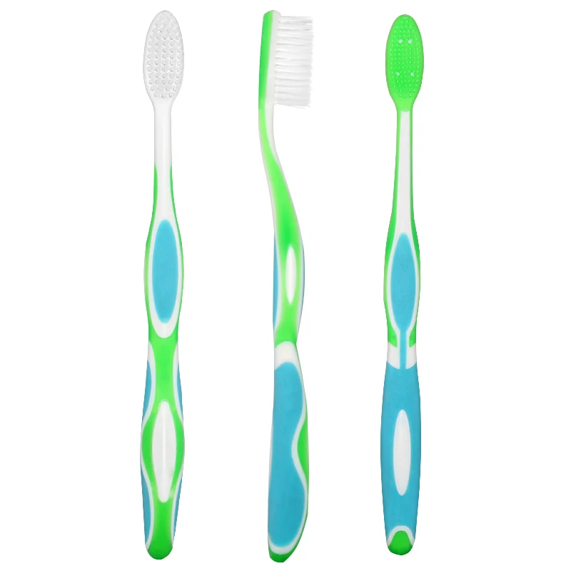refillable toothbrush & tongue scraper ISO CE  approved massage gum adult toothbrush  Wholesale OEM ODM free sample Customized