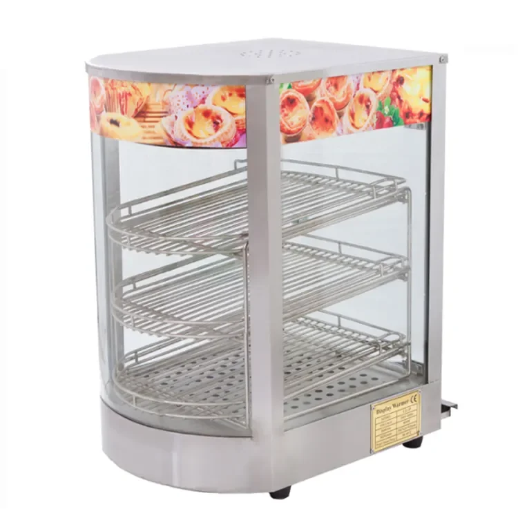 Mini Pie Warmer/Hot Display Mini Pie Warmers Table Top Stainless Steel Pizza Display Pizza Warmer Showcase